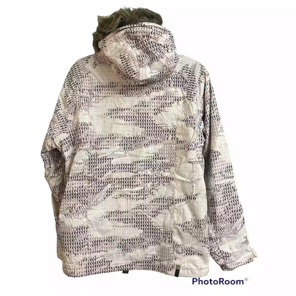 VINTAGE Women's Patterned Hooded DC Snow Jacket M